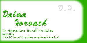 dalma horvath business card